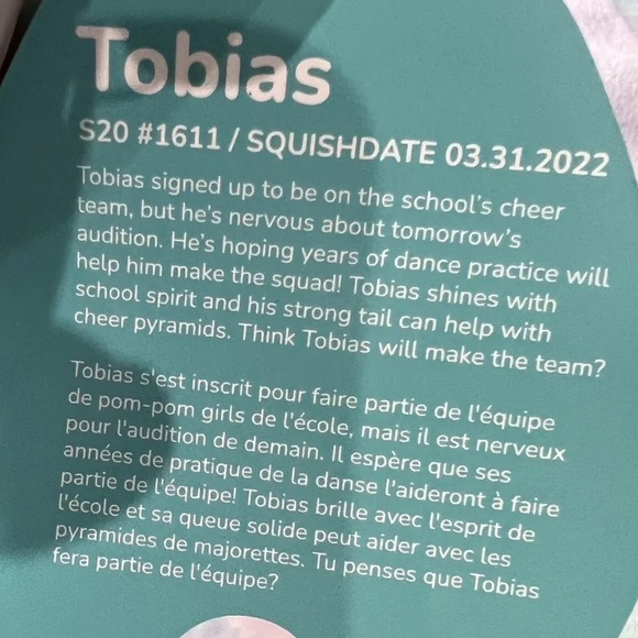 NWT Tobias the tie dye seal 20 inch Kellytoy squishmallow - Picture 6 of 6